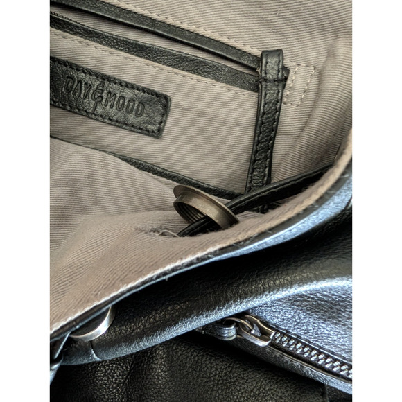 Day and Mood Hannah Black 100% Leather Backpack Utility Soft Minimal main image 6